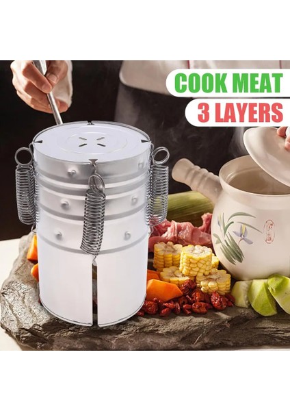 Dayanıklı Güvenilir Jambon Pres Makinesi Kümes Hayvanları Makinesimutfak Pişirme Aracı 3 Katmanlı Paslanmaz Çelik Sökmesi Kolay Temizlemesi Kolay (Yurt Dışından) modelleri