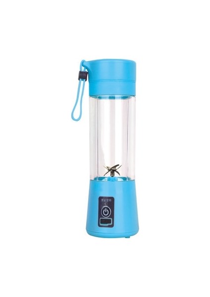 Mavi Stil 6 Bıçak Mini Taşınabilir Mikser Elektrikli Sıkacağı Makinesi USB Şarj Edilebilir Meyve Sıkacağı Bardak Ev Suyu Blender Meyve Mutfak Robotu (Yurt Dışından)