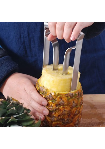 Açık Yeşil Tarzı Mutfak Aleti Paslanmaz Çelik Meyve Ananas Tart Dilimleme Soyucu Kesici Parer Ananas Dilimleme Makineleri (Yurt Dışından) fiyatları