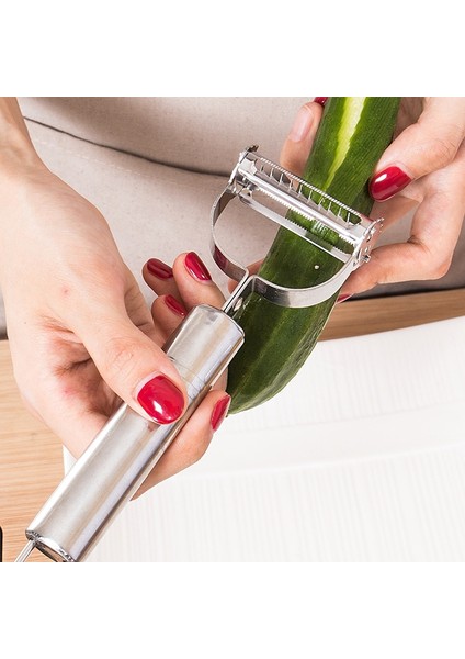 Item1 1 Adet Tarzı Paslanmaz Çelik Soyucu Sebze Salatalık Havuç Meyve Patates Çift Planya Rende Planya Mutfak Aksesuarları Mutfak Gadget'ı (Yurt Dışından)