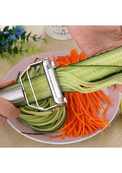 Item1 1 Adet Tarzı Paslanmaz Çelik Soyucu Sebze Salatalık Havuç Meyve Patates Çift Planya Rende Planya Mutfak Aksesuarları Mutfak Gadget'ı (Yurt Dışından)