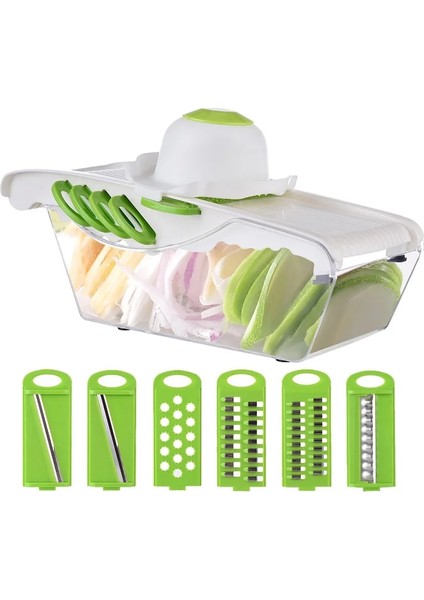 Yeşil-C Tarzı Çok Fonksiyonlu Sebze Kesici Mutfak Dilimleme Patates Soyucu Havuç Peynir Rende Sebze Dilimleme Mutfak Gadget Aksesuarları (Yurt Dışından)