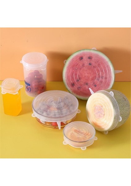 Mavi Stil 6 Adet Silikon Tencere Kapağı Evrensel Silikon Kapak Streç Tencere Kapakları Gıda Sarma Kase Pot Çanak Kapak Mutfak Aksesuarları (Yurt Dışından) indirimleri