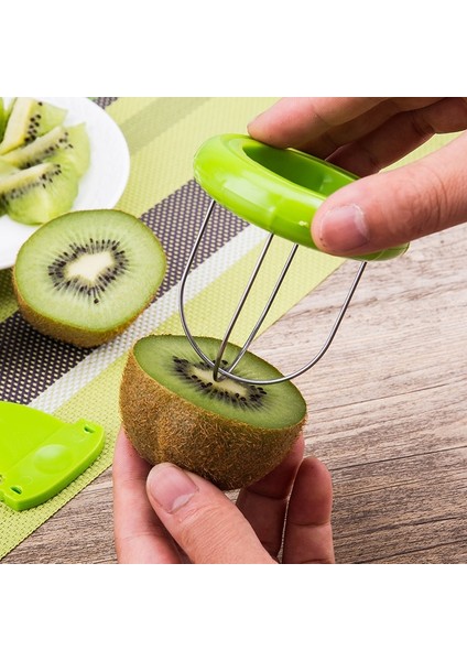Yeşil 1 Adet Tarzı Paslanmaz Çelik Kivi Kesici Mutfak Kesme Aletleri Kivi Soyucu Kazma Çekirdek Twister Dilimleme Mutfak Aletleri (Yurt Dışından) fiyatları