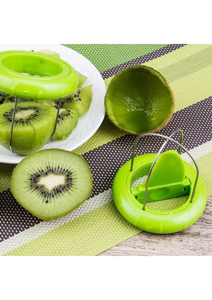 Yeşil 1 Adet Tarzı Paslanmaz Çelik Kivi Kesici Mutfak Kesme Aletleri Kivi Soyucu Kazma Çekirdek Twister Dilimleme Mutfak Aletleri (Yurt Dışından) modelleri