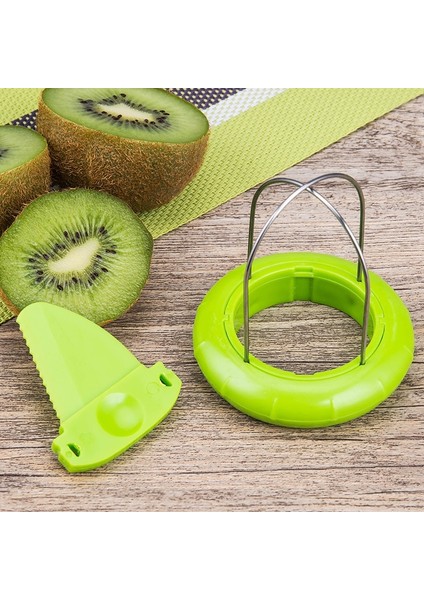 Yeşil 1 Adet Tarzı Paslanmaz Çelik Kivi Kesici Mutfak Kesme Aletleri Kivi Soyucu Kazma Çekirdek Twister Dilimleme Mutfak Aletleri (Yurt Dışından) fırsatları