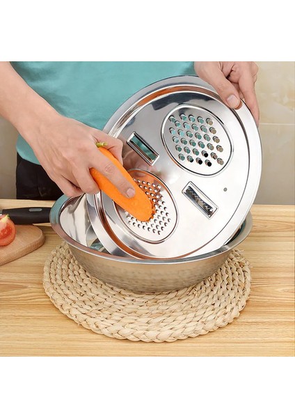 26 Cm'lik Bir Stil Çok Fonksiyonlu Sebze Dilimleme Kesici Tahliye Sepeti Paslanmaz Çelik Sebze Jülyen Rendesi Salata Makinesi Kase Havzası (Yurt Dışından) fiyatları