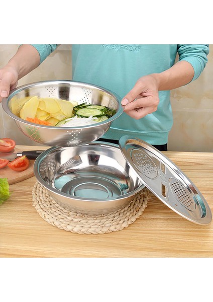 26 Cm'lik Bir Stil Çok Fonksiyonlu Sebze Dilimleme Kesici Tahliye Sepeti Paslanmaz Çelik Sebze Jülyen Rendesi Salata Makinesi Kase Havzası (Yurt Dışından) fırsatları