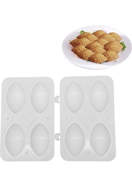 4 Izgara Köfte Makinesi Dıy Köfte Kalıbı Patty Manuel Içli Köfte Ekspres Ev Mutfak Köfte Yapma Kalıp Mutfak Gadget (Yurt Dışından)