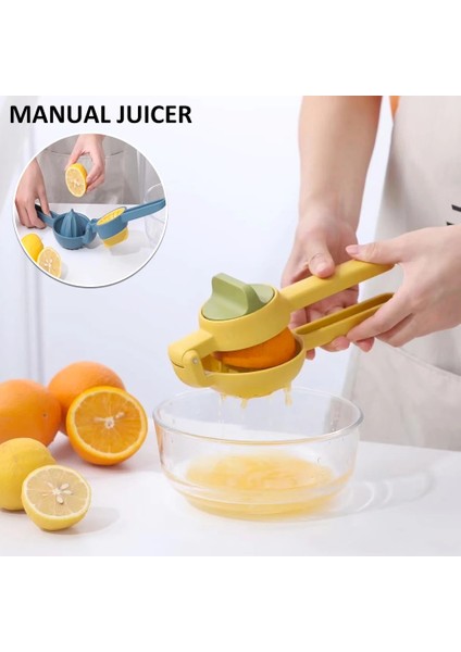 Mavi Stil El Limon Sıkacağı Sıkacağı Çift Kase Limon Kireç Sıkacağı Manuel Portakal Narenciye Sıkacağı Sıkacağı Mutfak Meyve Araçları (Yurt Dışından) modelleri