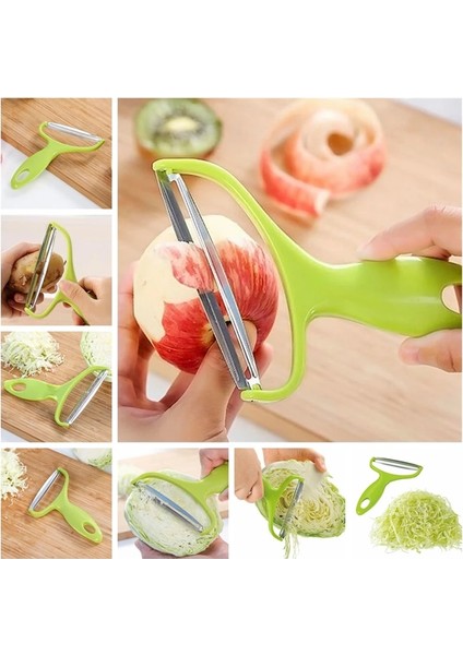 Pişirme Araçları Geniş Ağız Soyucu Sebze Meyve Paslanmaz Çelik Bıçak Lahana Rendeleri Salata Patates Dilimleme Mutfak Aksesuarları (Yurt Dışından) fırsatları