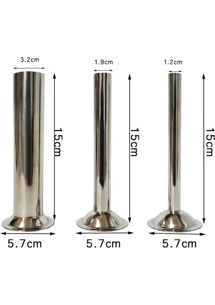 5.7cm X1.2 1.9 3.2cm Stili Set cm Temel Gıda Sınıfı Li Kıyma Makinesi El Yapımı Sosisler Dolum Tüpü Sosis Yapıcı Doldurma Tüpleri (Yurt Dışından)