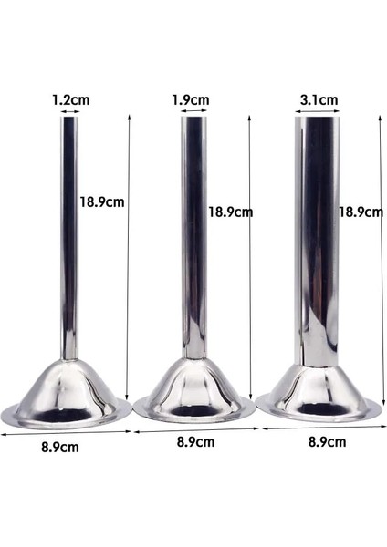 5.7cm X1.2 1.9 3.2cm Stili Set cm Temel Gıda Sınıfı Li Kıyma Makinesi El Yapımı Sosisler Dolum Tüpü Sosis Yapıcı Doldurma Tüpleri (Yurt Dışından)