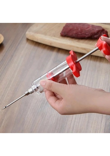 Iğne Başı Stili Gıda Sınıfı Malzemeler Noel Hediyesi Paslanmaz Çelik Barbekü Araçları Marine Et Pişirme Et Kümes Hayvanları Hindi Tavuk Baharat Lezzet Şırınga Enjektör (Yurt Dışından) fırsatları