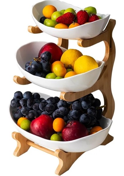 1 Kat Yeşil Stil Oturma Odası Ev Üç Katmanlı Plastik Meyve Tabağı Aperatif Yaratıcı Modern Kurutulmuş Sepet Şeker Tabağı Gıda Doğrayıcı Mutfak Dekorasyon (Yurt Dışından) indirimleri