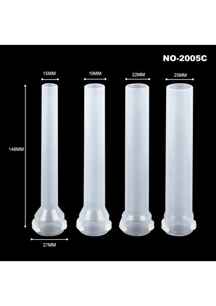 NO-2005 Stili Sosis Dolum Nozulları Sosis Dolum Tüpleri Huniler Ev Yapımı Sosis Üreticileri Için Yedek Parça Aksesuarları (Yurt Dışından)