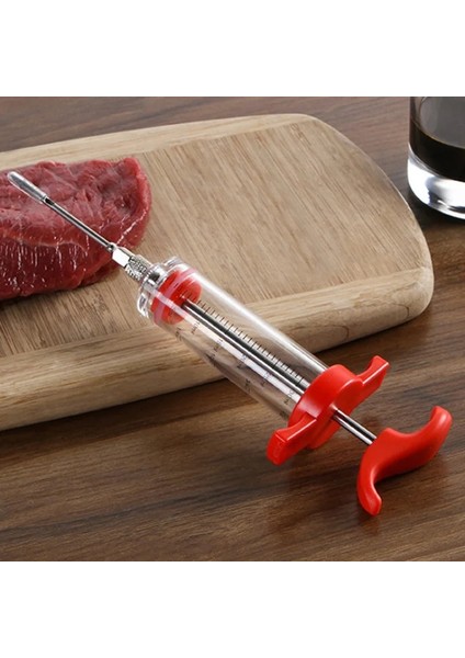 1iğne 1şırınga Stili Paslanmaz Çelik Baharat Şırınga Marinade Enjektör Lezzet Şırınga Pişirme Et Kümes Hayvanları Hindi Tavuk Mutfak Barbekü Aracı Cocina (Yurt Dışından)