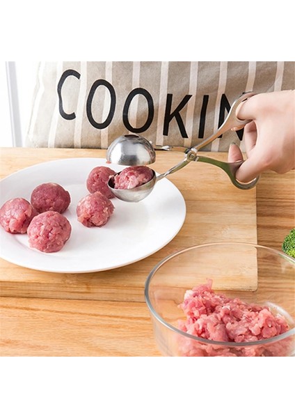 No.4 Tarzı Köfte Kaşık Kalıpları Pişirme Klip Balık Topu Pirinç Topu Kalıp Araçları Köfte Makinesi Paslanmaz Çelik Mutfak Aksesuarları (Yurt Dışından) fırsatları