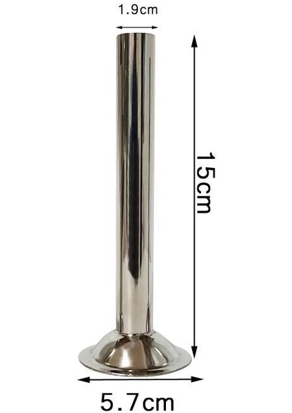 5.7cm x 1.9cm Stili Uzunluk 15CM Taban Çapı 5.7cm Gıda Sınıfı Sosis Doldurma Doldurma Tüpleri Huniler Nozullar Parçalar Doldurma Tüpü cm (Yurt Dışından)