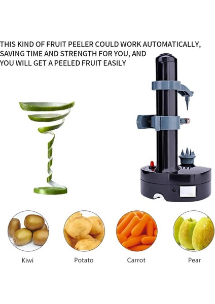 Elektrikli Spiral Elma Soyucu Kesici Dilimleme Meyve Patates Soyma Şarj Cihazı ile Otomatik Pille Çalışan Makine Ab Tak (Yurt Dışından) fırsatları