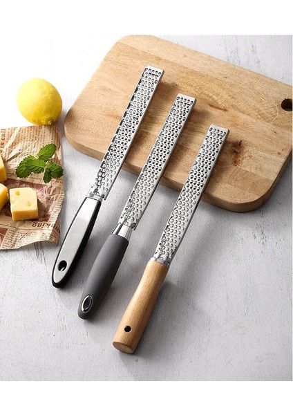 B 2.6X32CM Stili Değirmen Peynir Rendesi Paslanmaz Çelik Limon Rendesi Narenciye Zencefil Sarımsak Rendesi Uzun Saplı Sebzeler Mutfak Aleti Kılavuzu (Yurt Dışından) fırsatları