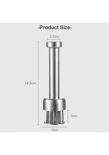 Bir Stil 304 Paslanmaz Çelik Et Yumuşatıcı, Biftek, Sığır Eti Için Dayanıklı 21 Ultra Keskin Iğne Bıçağı Tender - Mutfak Pişirme Aletleri (Yurt Dışından) indirimleri