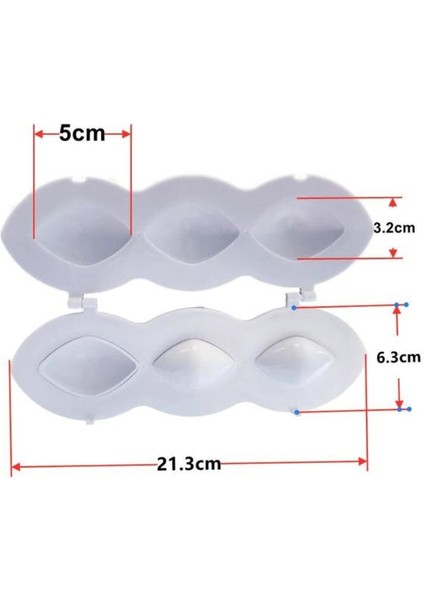5cm Tarzı Köfte Makinesi Manuel Içli Köfte Köfte Kalıp Makinesi Mutfak Gereçleri Doldurulmuş Balık Topu Aparatı Kıyma Işlemcisi Rulo Kek (Yurt Dışından)