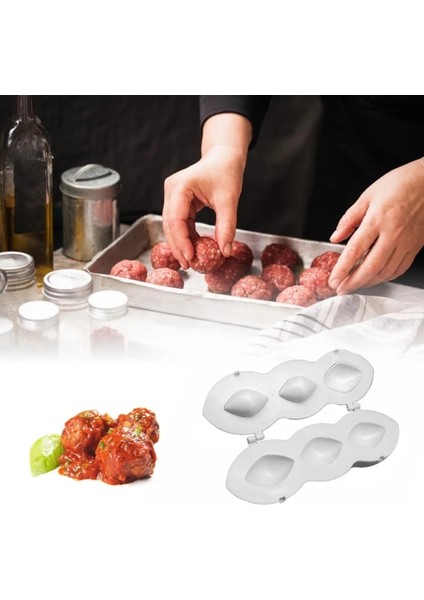 5cm Tarzı Köfte Makinesi Manuel Içli Köfte Köfte Kalıp Makinesi Mutfak Gereçleri Doldurulmuş Balık Topu Aparatı Kıyma Işlemcisi Rulo Kek (Yurt Dışından)