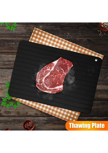 165MM x 230MM x 3mm Stili Dondurulmuş Gıda Çözülme Hızlı Buz Çözme Tepsisi Çözülme Et Meyve Hızlı Alüminyum Alaşımlı Çelik Levha Levha Buz Çözme Ev Mutfak Aletleri (Yurt Dışından) modelleri