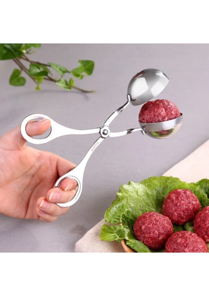 Gri Stil 2021 Uygun Mutfak Köfte Makinesi Paslanmaz Çelik Köfte Klipsi Balık Topu Pirinç Topu Yapma Kalıp Aracı (Yurt Dışından) indirimleri