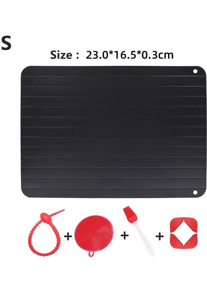 S 23X16.5X0.3CM Stili 6 Boyutlu Hızlı Buz Çözme Tepsisi Hızlı Çözülme Et Balık Deniz Ürünleri Hızlı Buz Çözme Plakası Tahta Tepsisi Mutfak Alet Aletleri Buz Çözme Tepsisi (Yurt Dışından)
