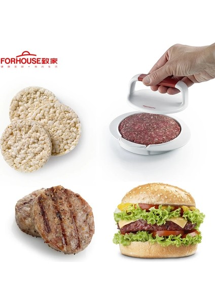 Hamburger Et Sığır Eti Makinesi Grill Burger Patty Pres Kalıp Kalıp Mutfak Gereçleri Hamburger Presi Abs + Tpr (Yurt Dışından) modelleri