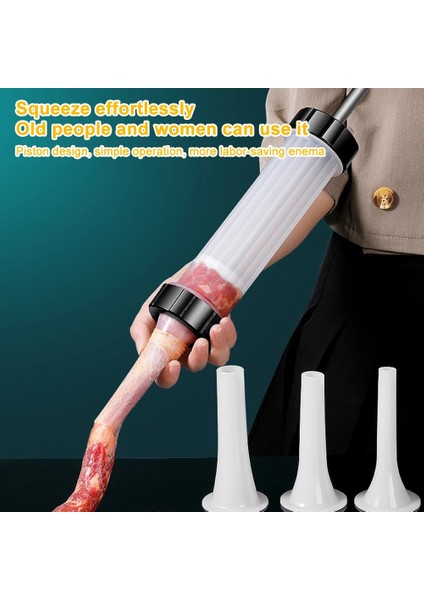 Mutfak Aletleri Tarzı Manuel Sosis Dolum Makinesi Ev Yapımı Sosis Doldurma Sosis Şırınga Sosis Doldurma Aletleri Manuel Et Enjektörü Aletleri (Yurt Dışından) modelleri