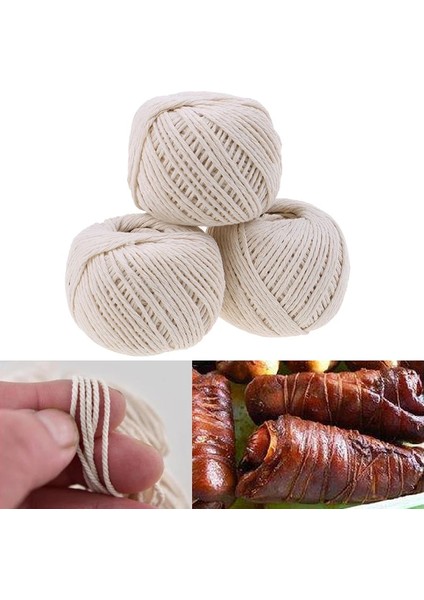 1 Rulo 229- T Pişirme Aletleri Kasap Pamuklu Sicim Et Hazırlama Trussing Hindi Barbekü Ipleri Et Sosis Kravat Halat Kordonu (Yurt Dışından) modelleri