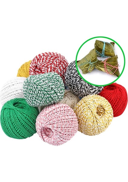 XSHG921-B Stili 75M Et Sosis Kravat Halatı Pişirme Kasap Pamuk Sicim Et Zongzi Kafes Ipleri (Yurt Dışından) fırsatları