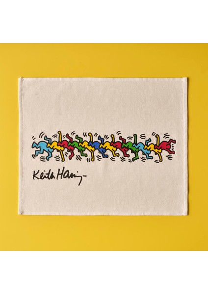 Bella Maison Keith Haring Colored 2'li Kurulama Bezi (40X50 Cm)