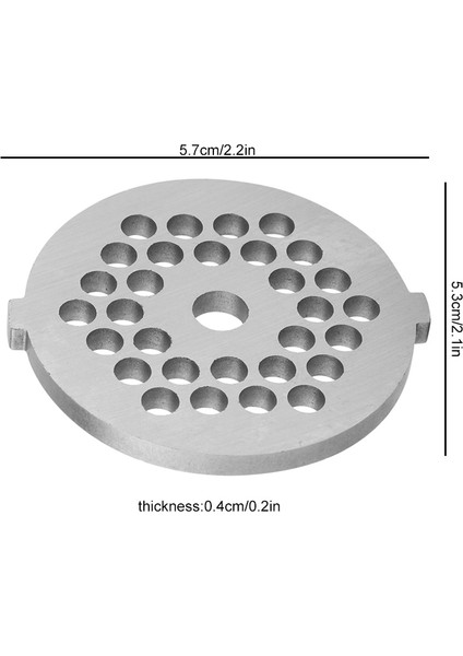 5 mm Tarzı Yemek Öğütücü Kırıcı Kıyma Plakası Disk Bıçak Deliği Ev Pişirme Makinesi Kıyma Sosis Makinesi (Yurt Dışından)
