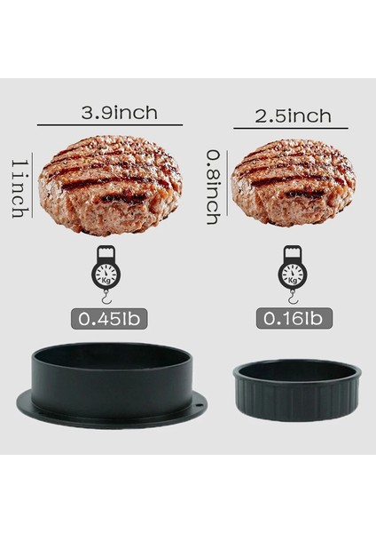 Siyah Yapıcı Stili Yuvarlak Hamburger Presi Plastik Hamburger Makinesi Et Sığır Izgara Burger Patty Pres Kalıp Mutfak Aracı (Yurt Dışından) indirimleri