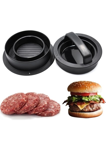 Et Basın Tarzı Hamburger Presi Abs Hamburger Makinesi Yuvarlak Şekil Şef Pirzola Açık Hamburger Et Sığır Eti Izgara Burger Presi Patty Maker Kalıp (Yurt Dışından)