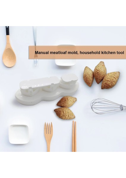 Yeni Beyaz Stil Yeni Eatball Maker Manuel Içli Köfte Köfte Kalıp Makinesi Basın Kıyma Işlemcisi Kek Tatlılar Mutfak Aletleri Ev Etli Turta (Yurt Dışından) fırsatları