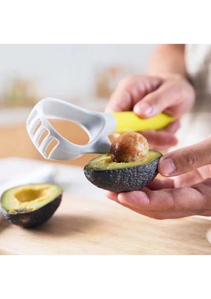 Gri Stil Mutfak Aksesuarları 5-In-1 Avokado Dilimleyici Meyve Aracı Plastik Sebze Ezici Çok Işlevli Taşınabilir (Yurt Dışından) indirimleri