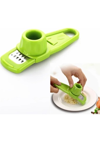 Yeşil Stil Sarımsak Presleri Öğütücü Soyucu Dilimleme Chopper Çok Fonksiyonlu Manuel Paslanmaz Çelik Kesici Mutfak Gadget Pişirme Aracı (Yurt Dışından)