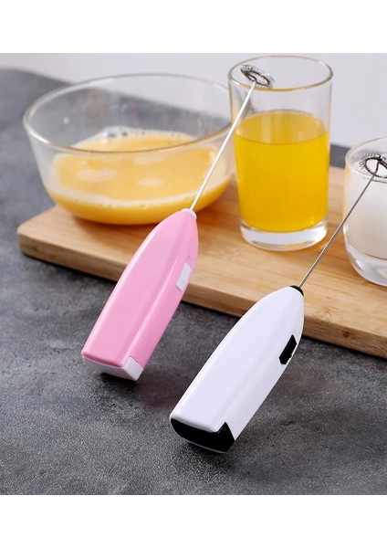 Pembe Tarzı El Elektrikli Karıştırıcı Süt Köpürtücü Köpürtücü Karıştırıcı Çırpma Pişirme Mini Krem Karıştırma Mutfak Kahve Karıştırıcı Çok Işlevli Aracı (Yurt Dışından)