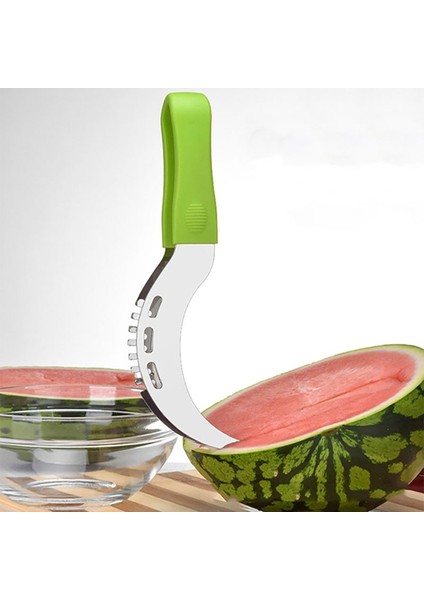Yeşil Stil Paslanmaz Çelik Karpuz Dilimleme Kesici Bıçak Tart Meyve Sebze Araçları Kesme Kavun Bıçağı Mutfak Alet Aksesuarı (Yurt Dışından) modelleri