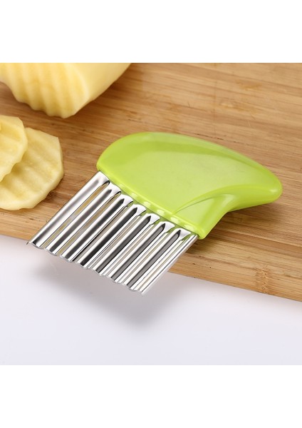 Sarı Stil Dalga Soğan Patates Dilimleri Buruşuk Patates Kızartması Salata Oluklu Gıda Kesme Doğranmış Patates Dilimleri Bıçak Dalgalı Kenarlı Alet (Yurt Dışından) modelleri