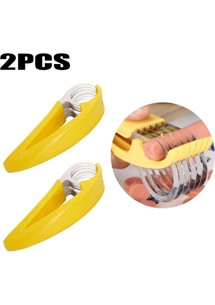 1 Adet Tarzı Mutfak Aletleri Sebze Meyve Keskin Dilimleme Paslanmaz Çelik Kesim Jambon Sosis Muz Kesici Salatalık Bıçağı Salata Dilim Araçları (Yurt Dışından) indirimleri