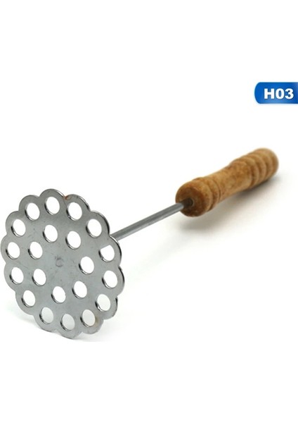 24X7CM Tarzı Pürüzsüz Patates Püresi Meyve Sebze Araçları Pres Kırıcı Patates Ezici Paslanmaz Çelik Itici Geniş Ezme Plakası (Yurt Dışından)