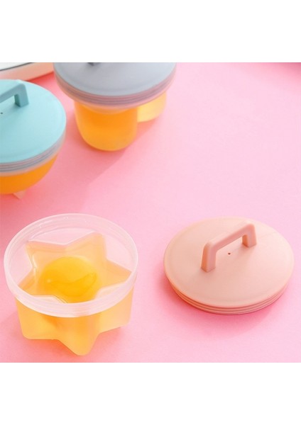 Gri Tarzı Set Pratik Sevimli Yumurta Kazanı Plastik Yumurta Avcısı Seti Mutfak Yumurta Pişirici Aletleri Kapaklı Yumurta Kalıbı Formu Fırçalı Gözleme Makinesi (Yurt Dışından)
