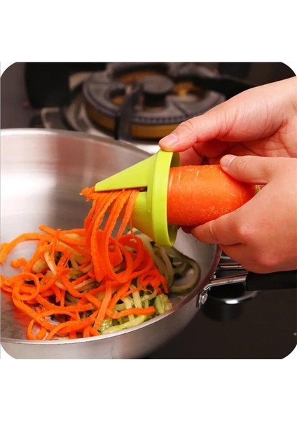 Açık Yeşil Tarzı Mutfak Gereçleri Sebze Meyve Çok Fonksiyonlu Spiral Parçalayıcı Soyucu Manuel Patates Havuç Turp Döner Parçalayıcı Rende (Yurt Dışından) fırsatları