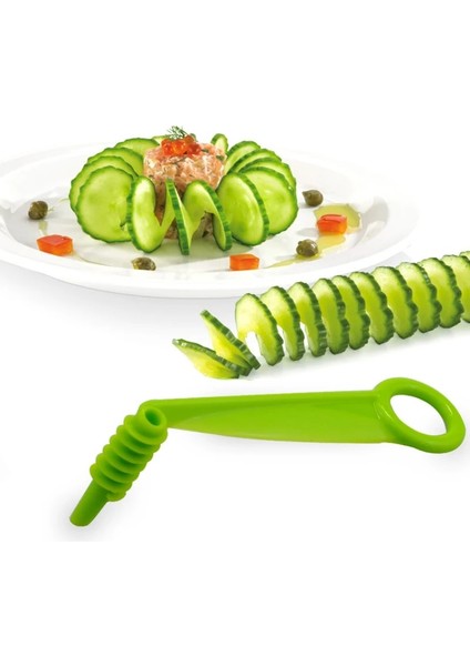 Rastgele Stil Spiral Vida Dilimleme Patates Kulesi Spiral Manuel Plastik Havuç Salatalık Sebze Meyve Spiral Bıçak Mutfak Aksesuarları Aracı (Yurt Dışından)